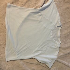 Athleta Light Cream Short Sleeve Tee